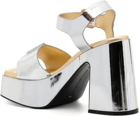Stella McCartney x Sorayama Skyla sandalen met plateauzool Zilver