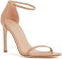 Stuart Weitzman Sandalen met enkelbandje Beige - Thumbnail 2