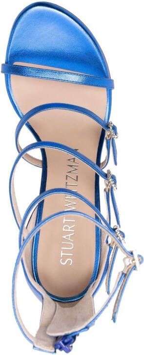 Stuart Weitzman Sandalen met gesp Blauw