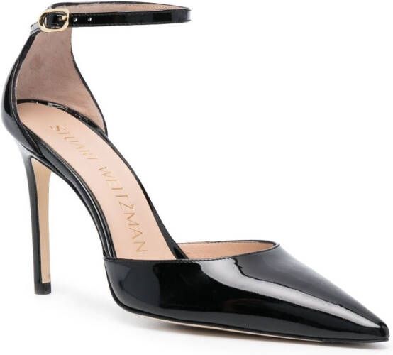 Stuart Weitzman Pumps met puntige neus Zwart