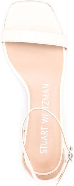 Stuart Weitzman Leren sandalen Beige