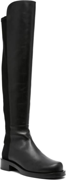 Stuart Weitzman 5050 Bold 40mm leren laarzen Zwart