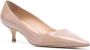 Stuart Weitzman 60mm patent leather pumps Beige - Thumbnail 2