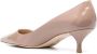 Stuart Weitzman 60mm patent leather pumps Beige - Thumbnail 3