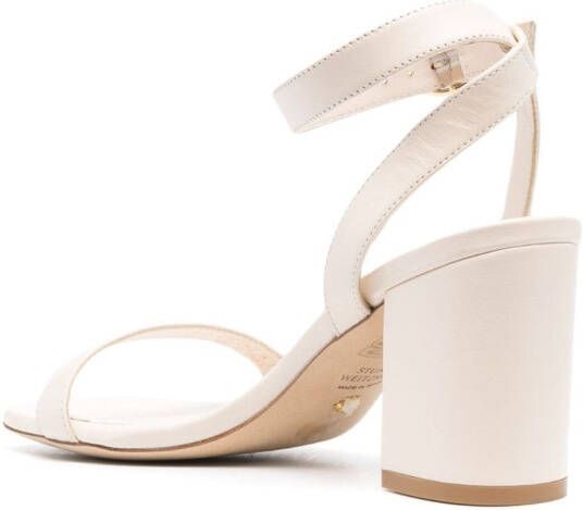 Stuart Weitzman Sandalen met blokhak Beige