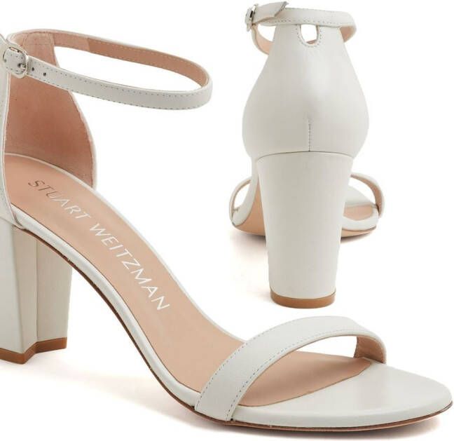 Stuart Weitzman Sandalen met enkelbandjes Wit