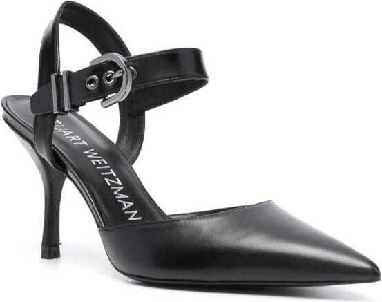 Stuart Weitzman Pumps met puntige neus Zwart