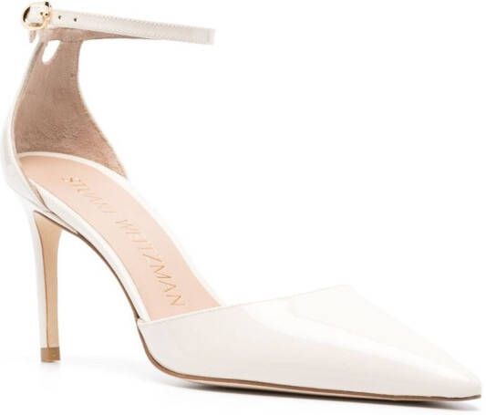 Stuart Weitzman Pumps met puntige neus Beige