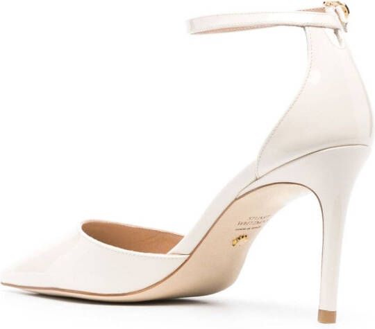 Stuart Weitzman Pumps met puntige neus Beige