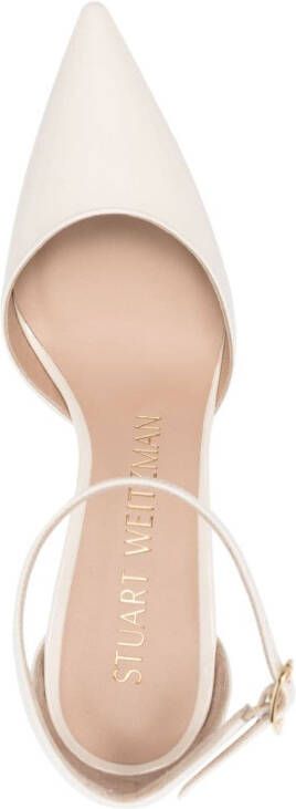 Stuart Weitzman Pumps met puntige neus Beige