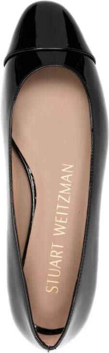 Stuart Weitzman Ballerina's verfraaid met parels Zwart