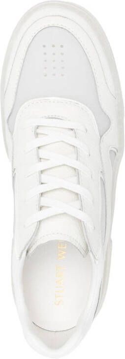 Stuart Weitzman Brooklyn leren sneakers Wit