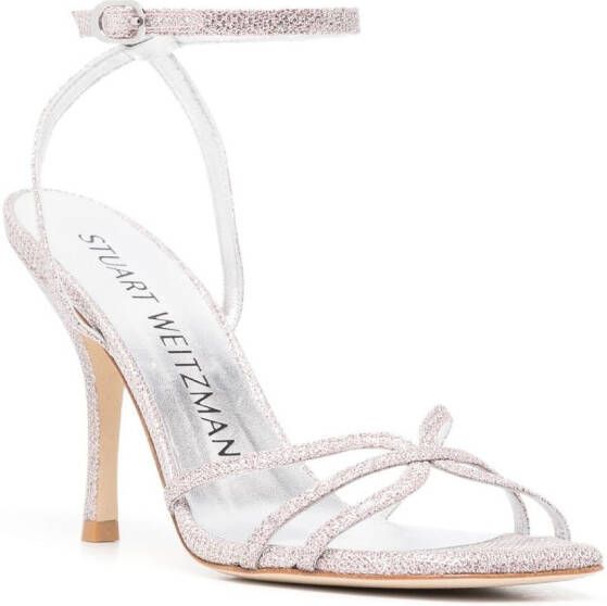 Stuart Weitzman Sandalen met kruisbandjes Roze