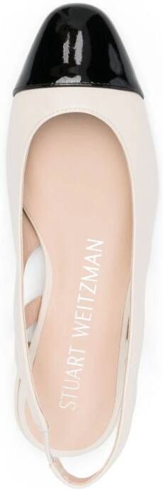 Stuart Weitzman Uitgesneden slingback ballerina's Zwart