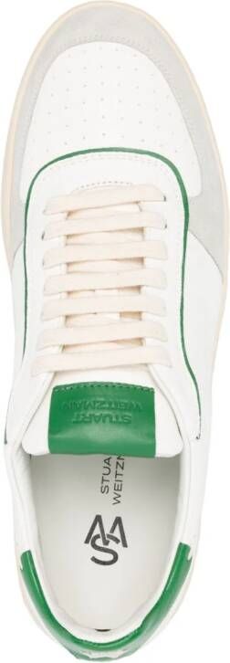 Stuart Weitzman Derby leren sneakers Wit