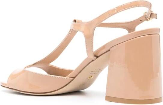 Stuart Weitzman Flareblock 75 mm sandalen Beige