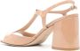 Stuart Weitzman Flareblock 75 mm sandalen Beige - Thumbnail 3