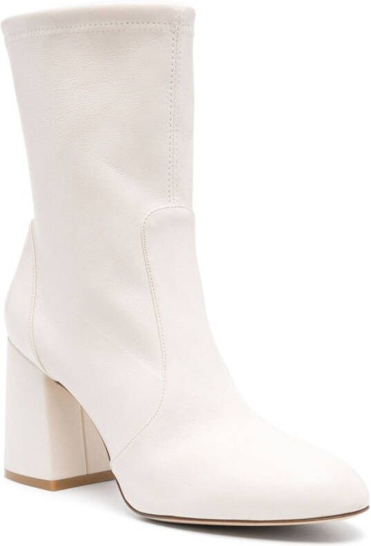 Stuart Weitzman Flareblock suède laarzen Beige