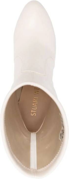 Stuart Weitzman Flareblock suède laarzen Beige