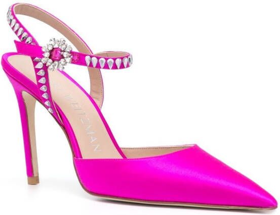 Stuart Weitzman Gemcut pumps met enkelband Roze