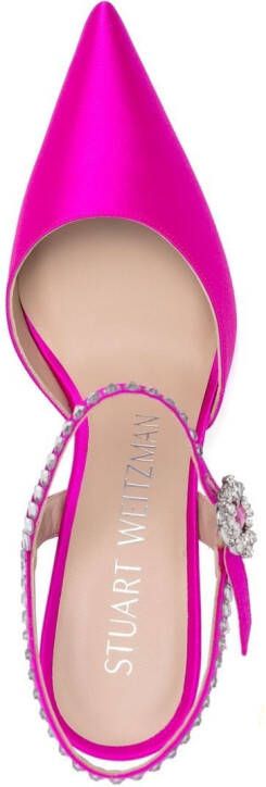 Stuart Weitzman Gemcut pumps met enkelband Roze