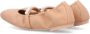 Stuart Weitzman Goldie leren ballerina's Beige - Thumbnail 3