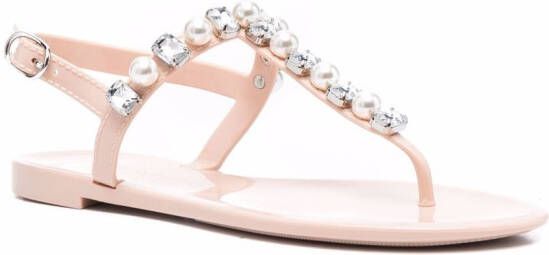 Stuart Weitzman Goldie sandalen verfraaid met kristallen Roze