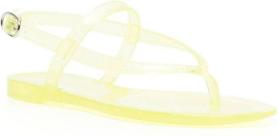 Stuart Weitzman Jelly sandalen Geel