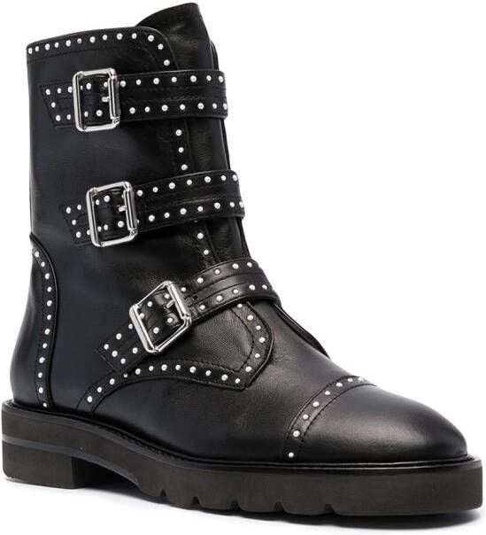 Stuart Weitzman Jesse Lift laarzen met studs Zwart