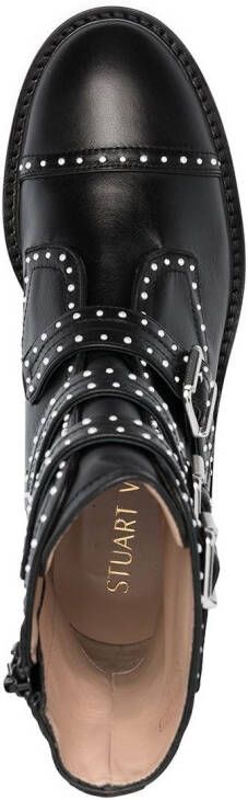 Stuart Weitzman Jesse Lift laarzen met studs Zwart