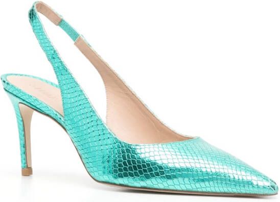 Stuart Weitzman Julia slingback pumps Blauw