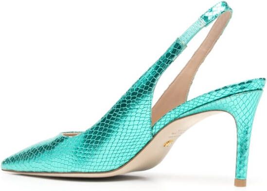 Stuart Weitzman Julia slingback pumps Blauw