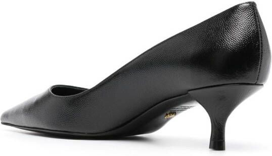 Stuart Weitzman Kitten leren pumps Zwart