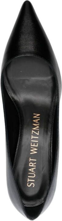 Stuart Weitzman Kitten leren pumps Zwart