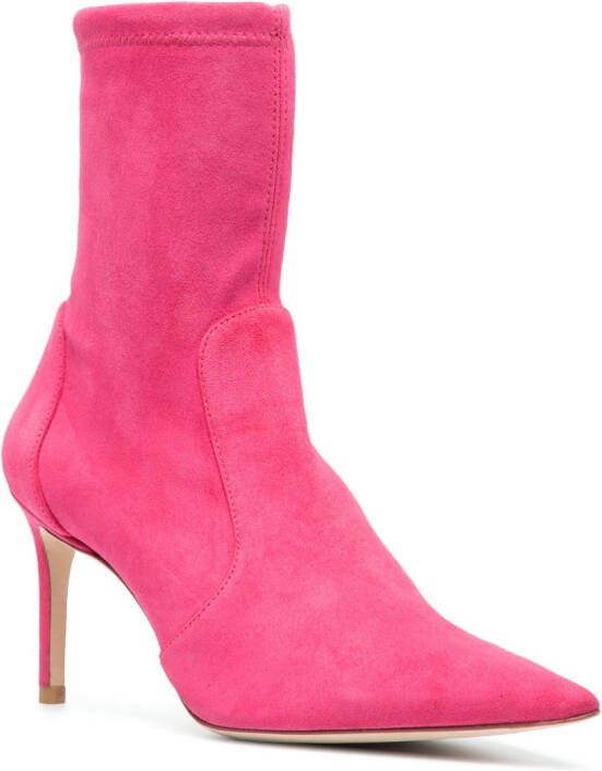 Stuart Weitzman Laarzen met puntige neus Roze