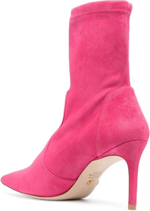 Stuart Weitzman Laarzen met puntige neus Roze