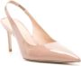 Stuart Weitzman Lakleren pumps 75 mm Beige - Thumbnail 2