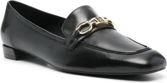 Stuart Weitzman Leren loafers Zwart