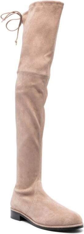 Stuart Weitzman Lowland suède laarzen Beige