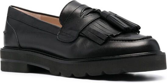 Stuart Weitzman Mila loafers met kwastje Zwart