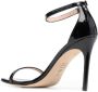 Stuart Weitzman Nudist Curve suède sandalen Zwart - Thumbnail 3