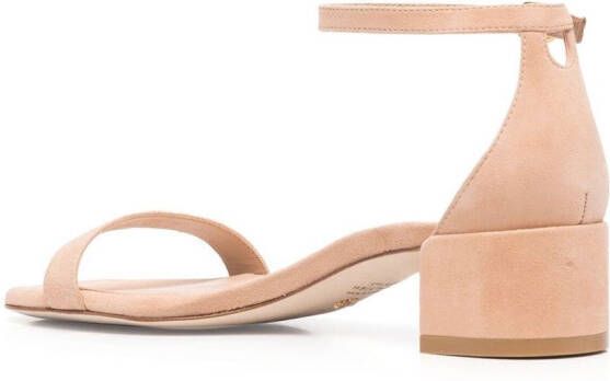 Stuart Weitzman Nudist sandalen met open neus Beige