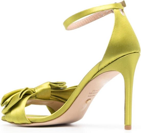 Stuart Weitzman Nudist Curve Loveknot sandalen Groen