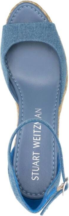 Stuart Weitzman Nudistia espadrilles met sleehak Blauw