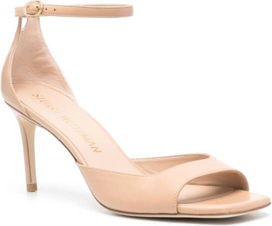 Stuart Weitzman Nudistia leren sandalen Beige