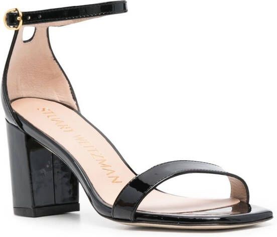 Stuart Weitzman NuNaked sandalen met open neus Zwart