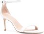 Stuart Weitzman NUNAKEDCURVE sandalen van lakleer Wit - Thumbnail 2