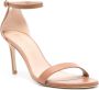 Stuart Weitzman Nunakedstraight leren sandalen Bruin - Thumbnail 2