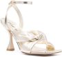 Stuart Weitzman Playa sandalen met enkelbandje Goud - Thumbnail 2