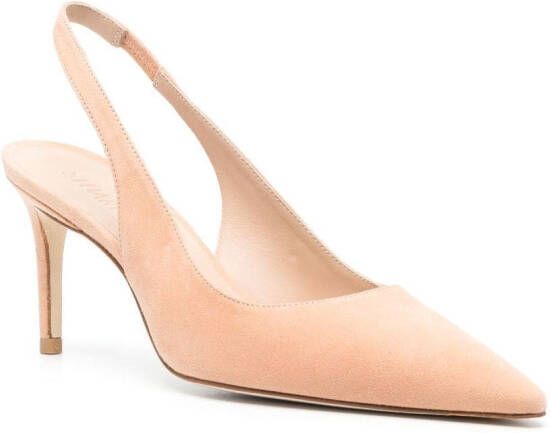 Stuart Weitzman Slingback pumps met puntige neus Beige